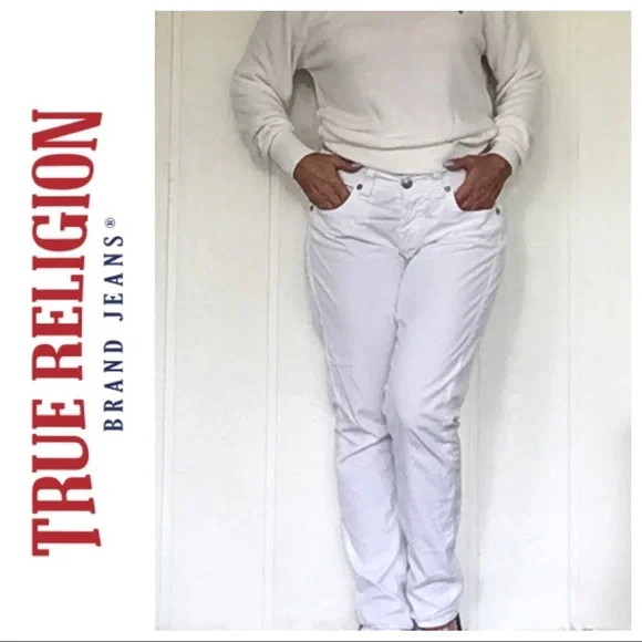 True Religion White Cropped Pants - Picture 4 of 16